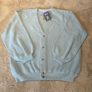 Sun Valley Pure Baby Peruvian Alpaca Golf Cardigan “Retro Pro” Professional L